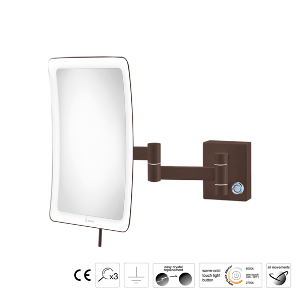 Επιτοίχιος μεγεθυντικός καθρέπτης LED Colours - Image 5