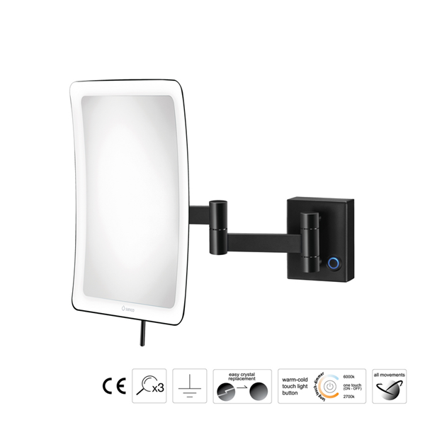 Επιτοίχιος μεγεθυντικός καθρέπτης LED Colours
