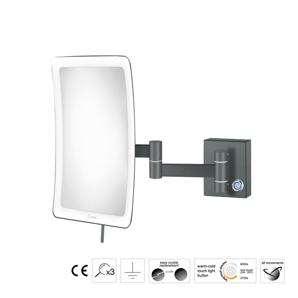 Επιτοίχιος μεγεθυντικός καθρέπτης LED Colours - Image 8