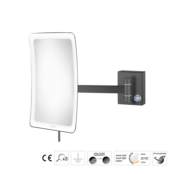 Επιτοίχιος μεγεθυντικός καθρέπτης LED Colours - Image 2