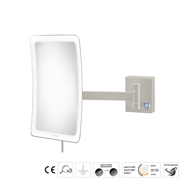 Επιτοίχιος μεγεθυντικός καθρέπτης LED Colours - Image 4
