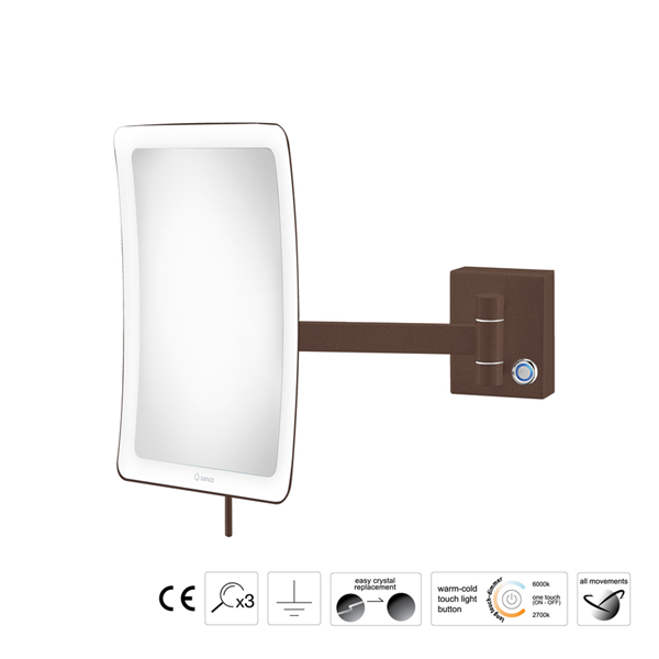 Επιτοίχιος μεγεθυντικός καθρέπτης LED Colours - Image 5