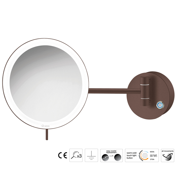 Επιτοίχιος μεγεθυντικός καθρέπτης LED Colours - Image 5
