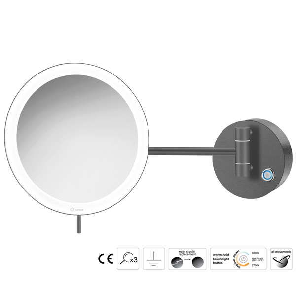 Επιτοίχιος μεγεθυντικός καθρέπτης LED Colours - Image 8