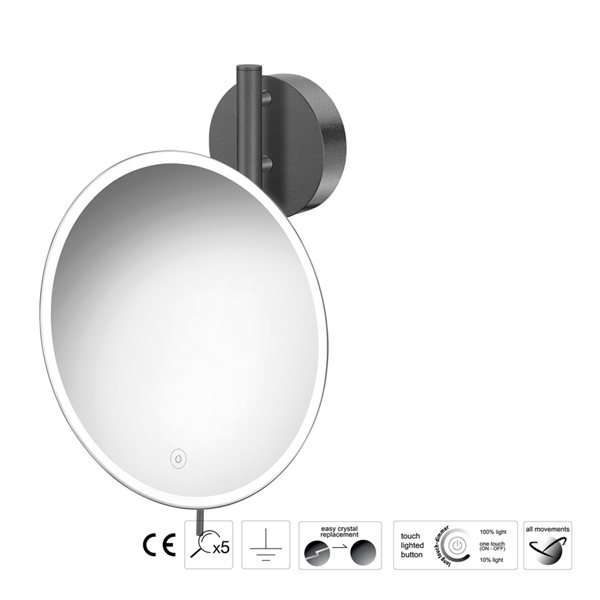 Επιτοίχιος μεγεθυντικός καθρέπτης LED Colours - Image 3