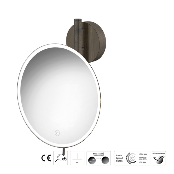 Επιτοίχιος μεγεθυντικός καθρέπτης LED Finishes - Image 2