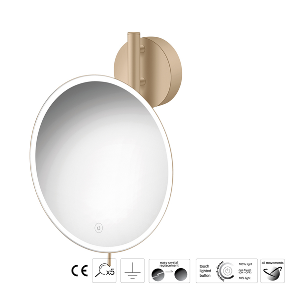 Επιτοίχιος μεγεθυντικός καθρέπτης LED Colours - Image 4
