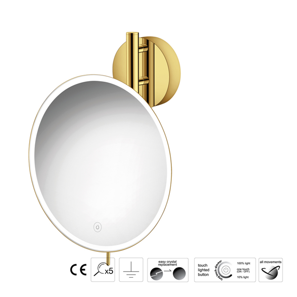 Επιτοίχιος μεγεθυντικός καθρέπτης LED Finishes - Image 6