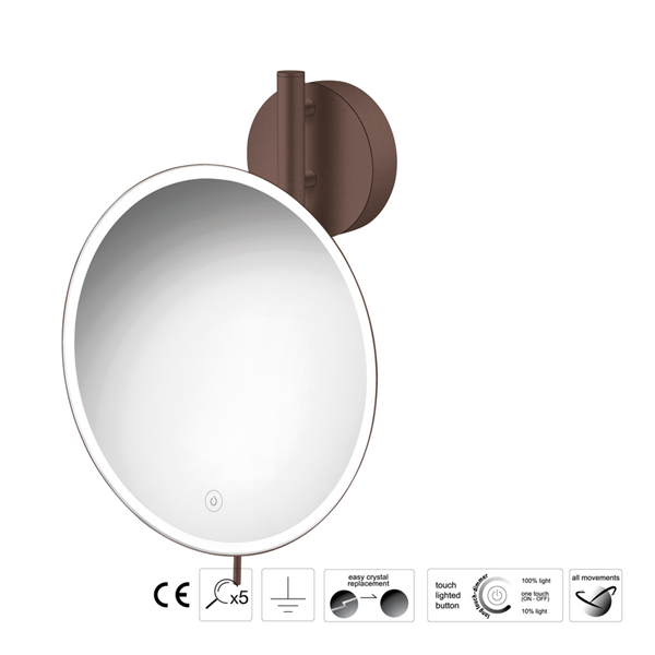 Επιτοίχιος μεγεθυντικός καθρέπτης LED Colours - Image 5