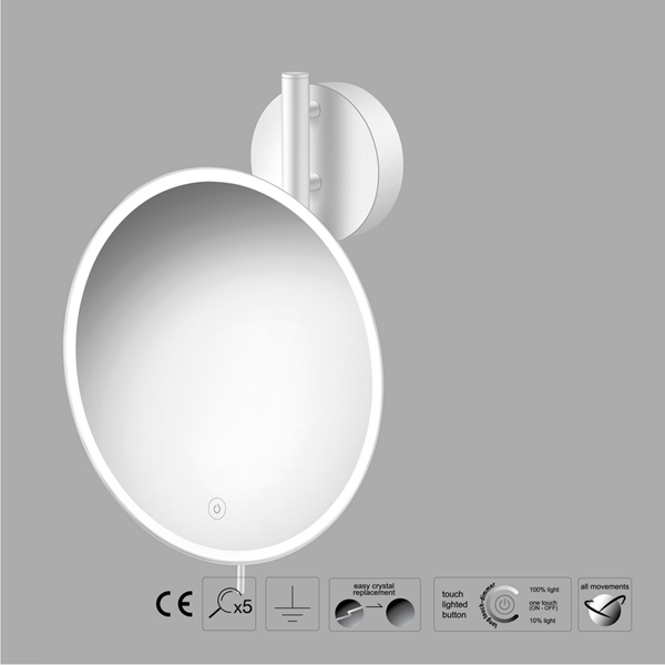Επιτοίχιος μεγεθυντικός καθρέπτης LED Colours - Image 2
