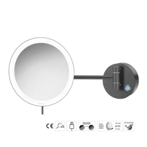 Επιτοίχιος μεγεθυντικός καθρέπτης LED Battery Colours