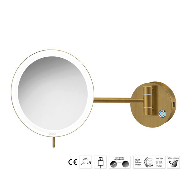 Επιτοίχιος μεγεθυντικός καθρέπτης LED Battery Finishes - Image 10